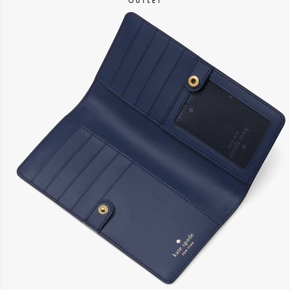 Kate Spade Madison Large Slim Bifold Wallet
Blue Glow 
NWT - Picture 2 of 16